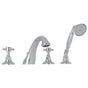 Rohl - Acqui 4-Hole Deck Mount Tub Filler - Polished Chrome