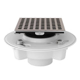 Rohl - PVC 2'' X 3'' Drain Kit With 3143 Matrix Decorative Cover - Satin Nickel