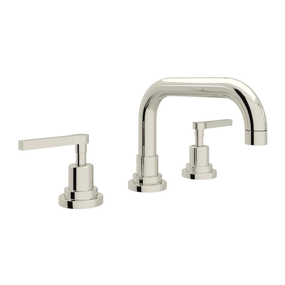 Rohl - Lombardia Widespread Lavatory Faucet With U-Spout - Polished Nickel