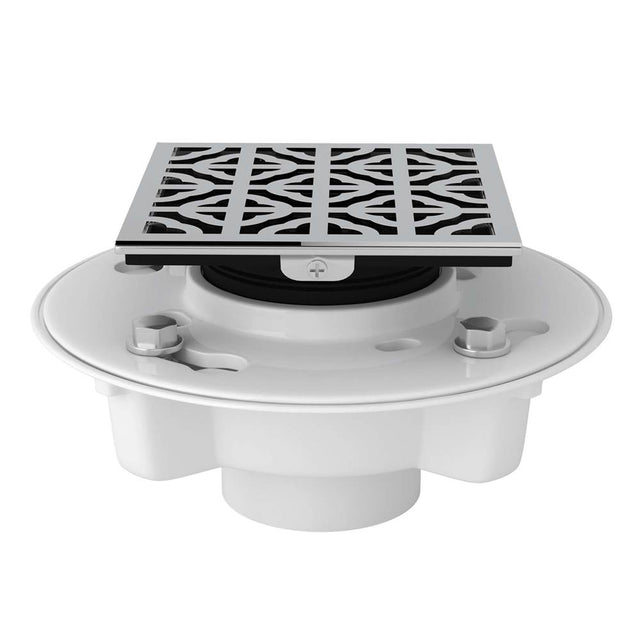Rohl - PVC 2'' X 3'' Drain Kit With 3146 Petal Decorative Cover - Polished Chrome
