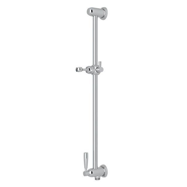 Rohl - 24'' Slide Bar With Integrated Volume Control And Outlet - Polished Chrome
