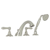 Rohl - Acqui 4-Hole Deck Mount Tub Filler - Polished Nickel