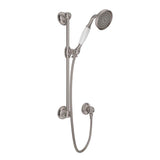 Rohl - Handshower Set With 22'' Slide Bar and Single Function Handshower - Satin Nickel