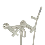 Rohl - Lombardia Exposed Wall Mount Tub Filler - Polished Nickel