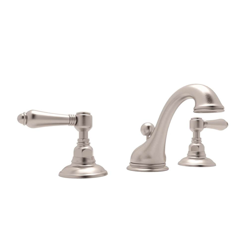 Rohl - Acqui Widespread Lavatory Faucet With Low Spout - Satin Nickel
