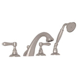 Rohl - Acqui 4-Hole Deck Mount Tub Filler - Satin Nickel