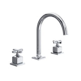 Rohl - ApothecaryE Widespread Lavatory Faucet With C-Spout - Polished Chrome
