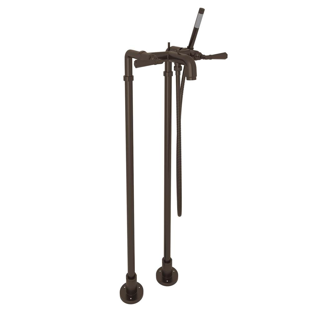 Rohl - San GiovanniE Floor Mount Tub Filler - Tuscan Brass
