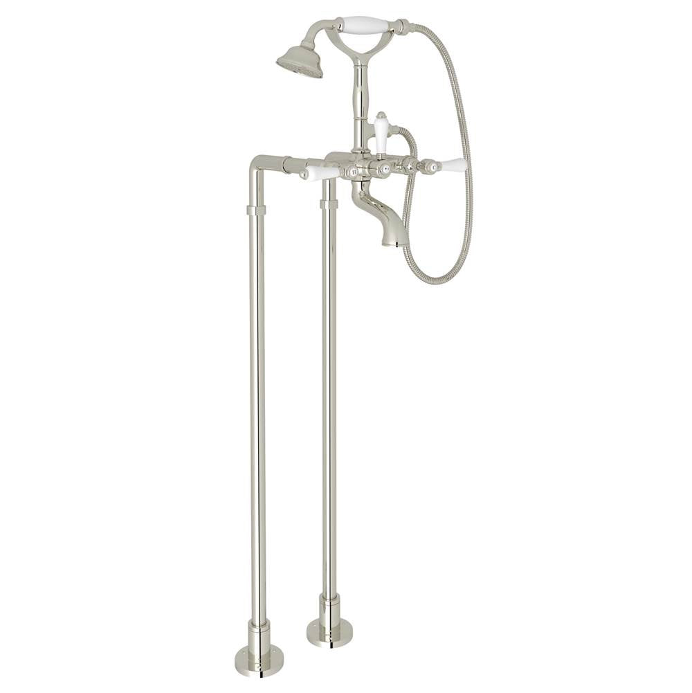 Rohl - Floor Mount Tub Filler - Polished Nickel