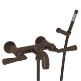 Rohl - San GiovanniE Exposed Wall Mount Tub Filler - Tuscan Brass