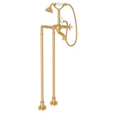 Rohl - Floor Mount Tub Filler - Italian Brass