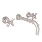 Rohl - San GiovanniE Wall Mount Lavatory Faucet Trim - Satin Nickel