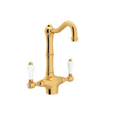 Rohl - Acqui Two Handle Bar/Food Prep Kitchen Faucet - Italian Brass