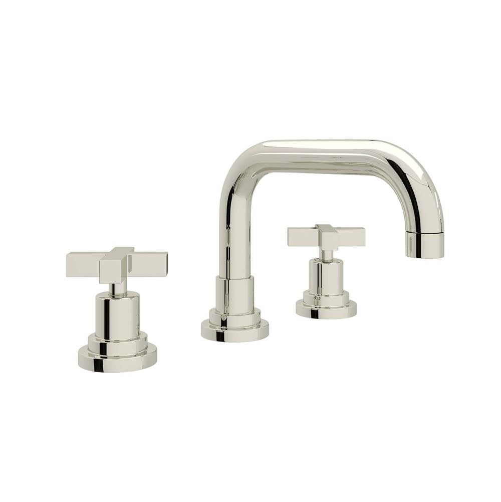 Rohl - Lombardia Widespread Lavatory Faucet With U-Spout - Polished Nickel