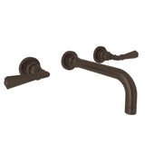 Rohl - San GiovanniE Wall Mount Lavatory Faucet Trim - Tuscan Brass