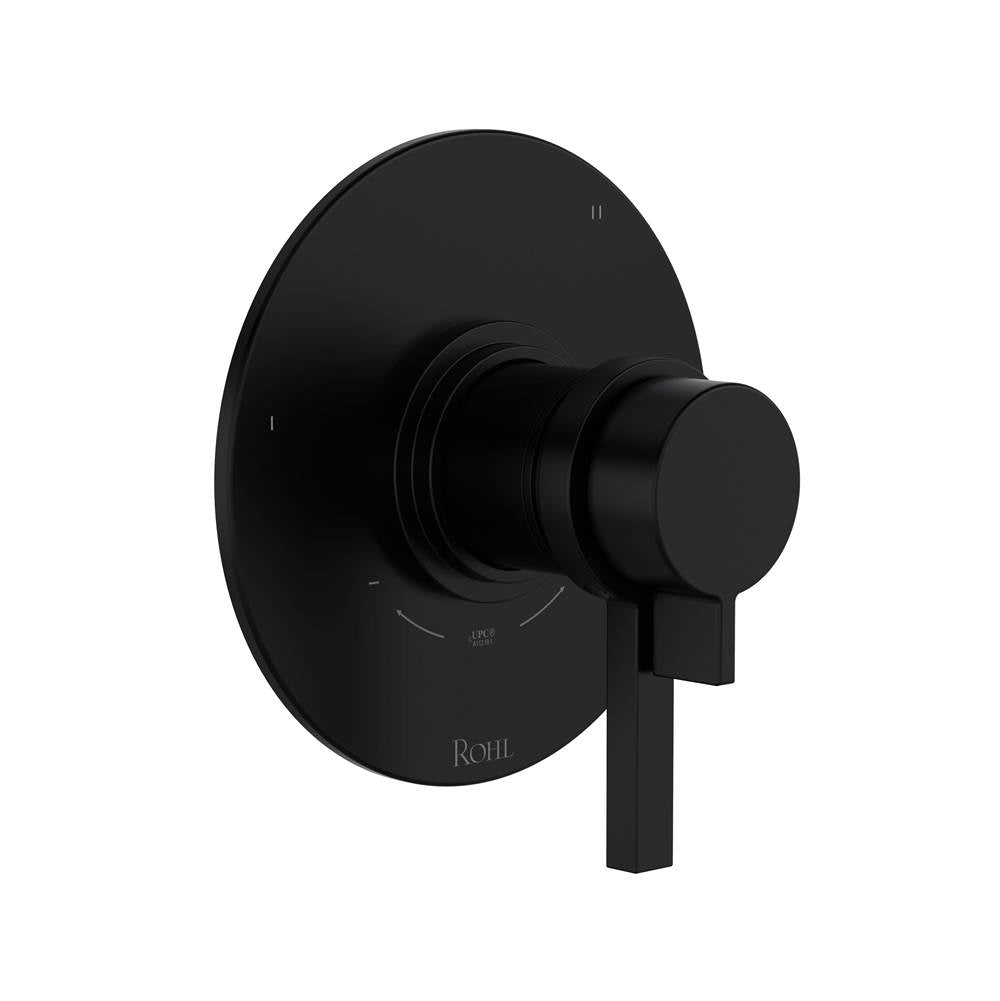 Rohl - Lombardia 1/2'' Therm & Pressure Balance Trim With 5 Functions - Matte Black