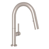 Rohl - LuxE Pull-Down Bar/Food Prep Kitchen Faucet - Satin Nickel