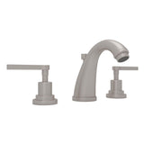Rohl - Lombardia Widespread Lavatory Faucet With C-Spout - Satin Nickel