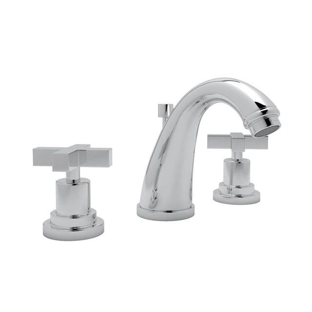 Rohl - Lombardia Widespread Lavatory Faucet With C-Spout - Polished Chrome