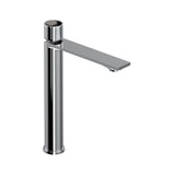 Rohl - EclissiE Single Handle Tall Lavatory Faucet - Polished Chrome With Satin Nickel