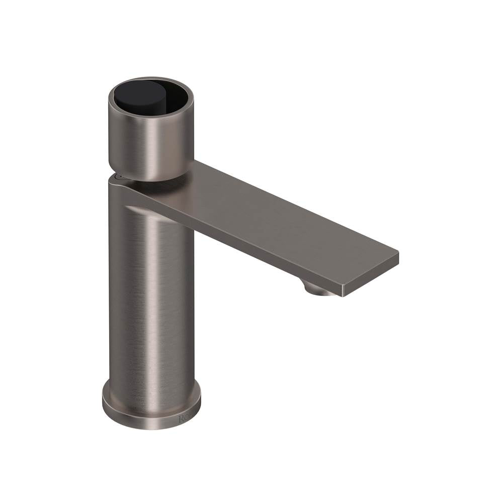 Rohl - EclissiE Single Handle Lavatory Faucet - Satin Nickel With Matte Black