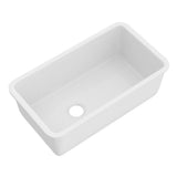 Rohl - AlliaE 34'' Fireclay Single Bowl Undermount Kitchen Sink - White