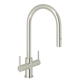 Rohl - PirelloneE Two Handle Pull-Down Kitchen Faucet - Polished Nickel