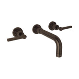 Rohl - Lombardia Wall Mount Lavatory Faucet Trim - Satin Nickel