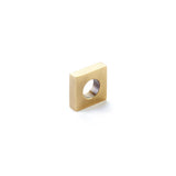 Schaub And Company - Knob, Modern Oval Slot, Vintage Brass, 1'' Width, 7/8'' cc - Vintage Brass