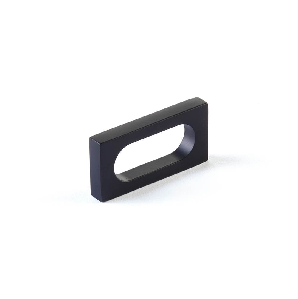 Schaub And Company - Pull, Modern Oval Slot, Matte Black, 2'' cc - Matte Black