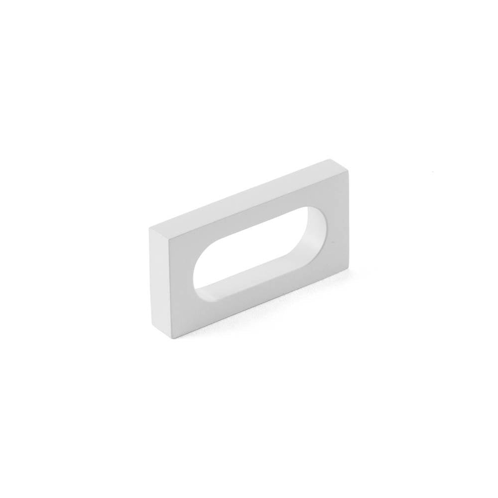 Schaub And Company - Pull, Modern Oval Slot, Matte White, 2'' cc - Matte White