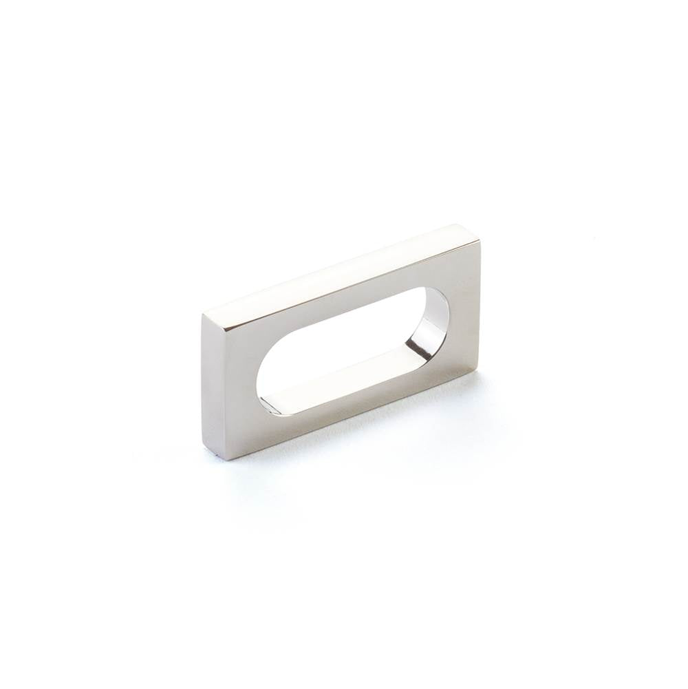 Schaub And Company - Pull, Modern Oval Slot, Polished Nickel, 2'' cc - Polished Nickel