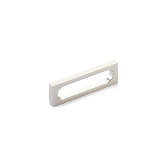 Schaub And Company - Pull, Modern Oval Slot, Brushed Nickel, 3-1/2'' cc - Brushed Nickel