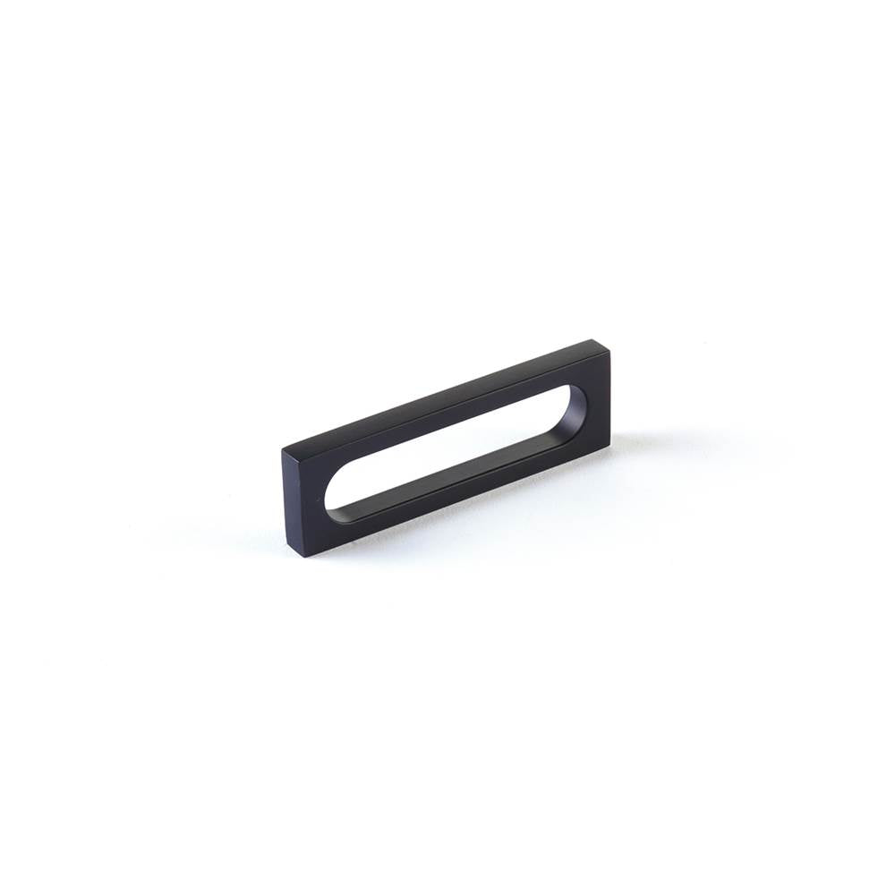 Schaub And Company - Pull, Modern Oval Slot, Matte Black, 3-1/2'' cc - Matte Black