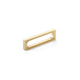 Schaub And Company - Pull, Modern Oval Slot, Vintage Brass, 3-1/2'' cc - Vintage Brass