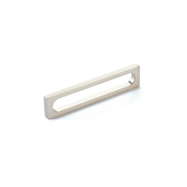 Schaub And Company - Pull, Modern Oval Slot, Brushed Nickel, 5'' cc - Brushed Nickel