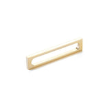 Schaub And Company - Pull, Modern Oval Slot, Unlacquered Brass, 5'' cc - Unlacquered Brass
