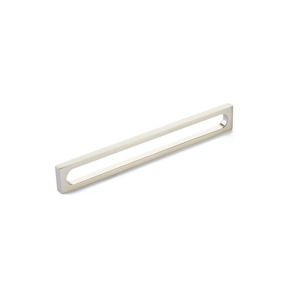 Schaub And Company - Pull, Modern Oval Slot, Brushed Nickel, 8'' cc - Brushed Nickel
