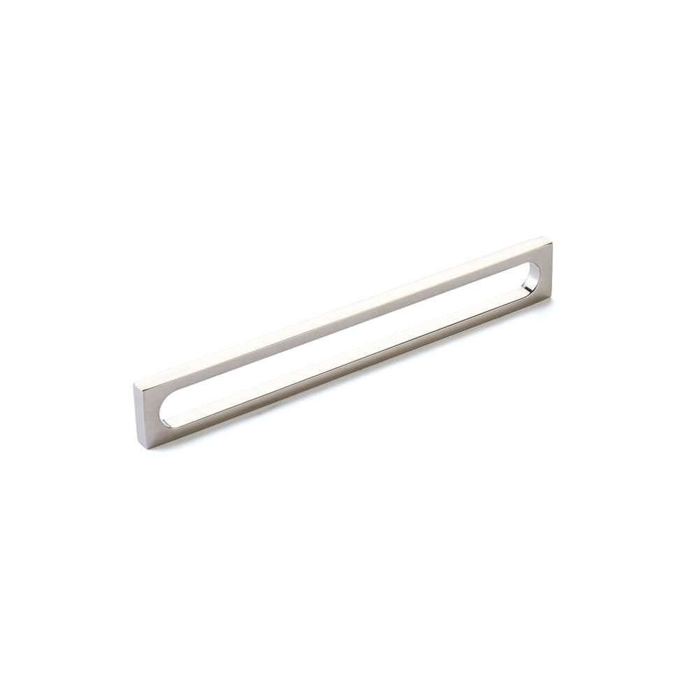 Schaub And Company - Pull, Modern Oval Slot, Polished Nickel, 8'' cc - Polished Nickel