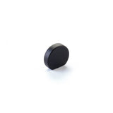 Schaub And Company - Knob, Modern Oval, Matte Black, 1'' Width, 7/8'' cc - Matte Black