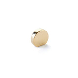 Schaub And Company - Knob, Modern Oval, Unlacquered Brass, 1'' Width, 7/8'' cc - Unlacquered Brass