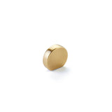 Schaub And Company - Knob, Modern Oval, Vintage Brass, 1'' Width, 7/8'' cc - Vintage Brass