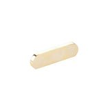 Schaub And Company - Pull, Modern Oval, Unlacquered Brass, 3'' cc - Unlacquered Brass