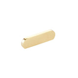 Schaub And Company - Pull, Modern Oval, Vintage Brass, 3'' cc - Vintage Brass
