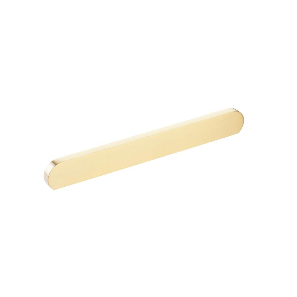 Schaub And Company - Pull, Modern Oval, Satin Brass, 160mm and 8'' cc - Satin Brass
