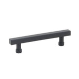 Schaub And Company - NOHO, Cabinet Pull, Square, 4'' cc, Matte Black - Matte Black