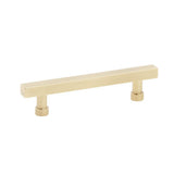 Schaub And Company - NOHO, Cabinet Pull, Square, 4'' cc, Vintage Brass - Vintage Brass