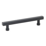 Schaub And Company - NOHO, Cabinet Pull, Square, 5'' cc, Matte Black - Matte Black