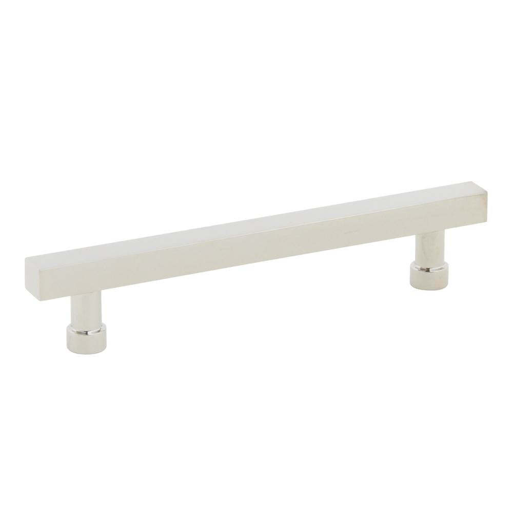 Schaub And Company - NOHO, Cabinet Pull, Square, 5'' cc, Polished Nickel - Polished Nickel