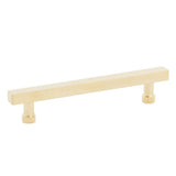 Schaub And Company - NOHO, Cabinet Pull, Square, 5'' cc, Unlacquered Brass - Unlacquered Brass